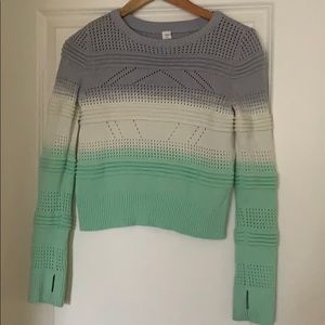 Size 12 Ivivva cropped color block sweater